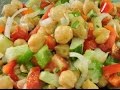 Ensalada de garbanzos CERO GRASA.- RecetasdeLuzMa.