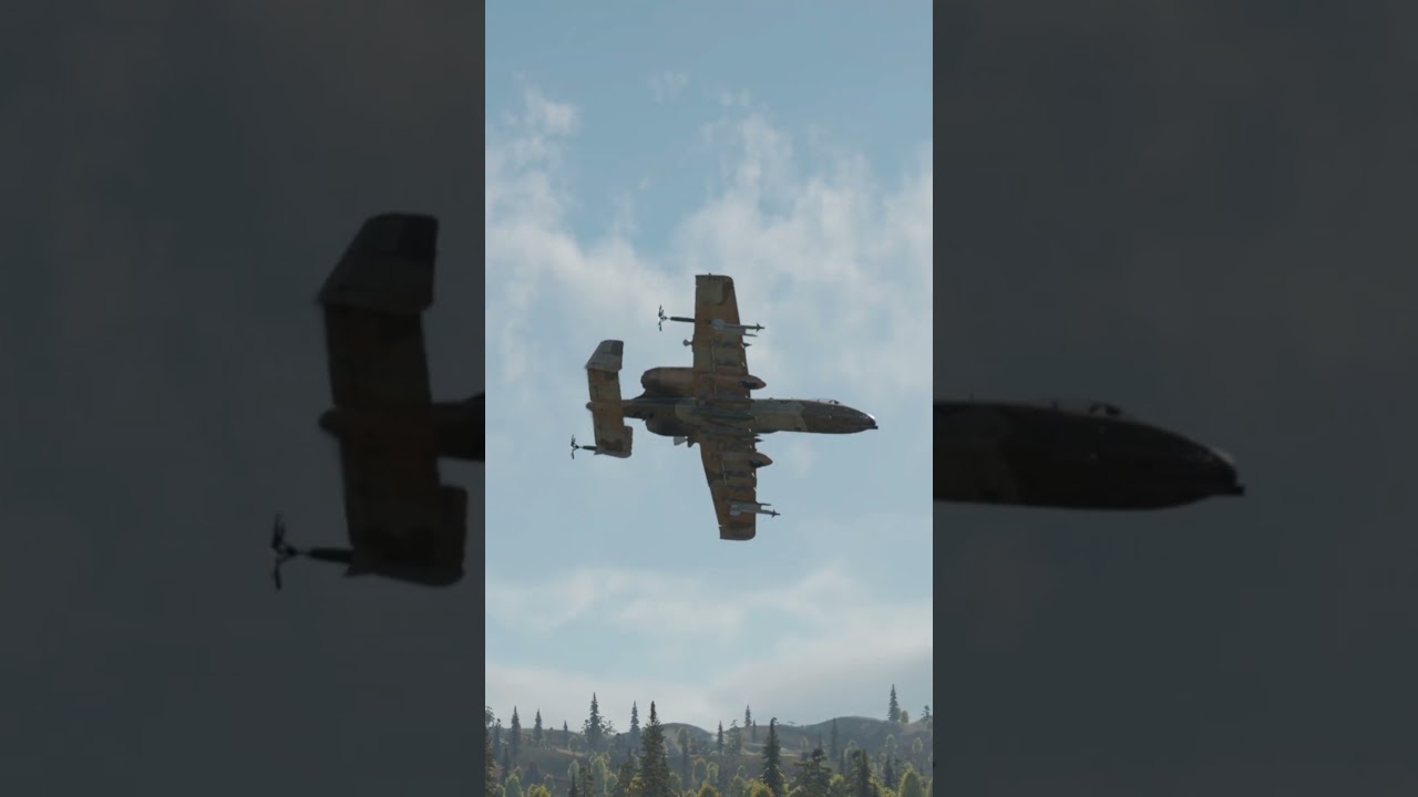 Epic Power! A 10 Warthog Drops Parachute Bombs!