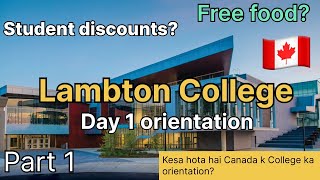 Lambton College Sarnia// kya hota hai orientation Main ? || Lambton College kesa hai? Free pizza?🍕