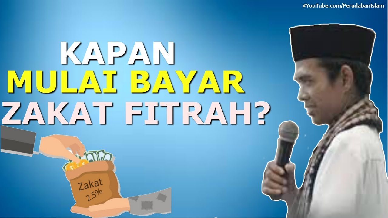 Kapan Waktu Yang Tepat Membayar Zakat Fitrah Ustadz Abdul Somad Menjawab Youtube