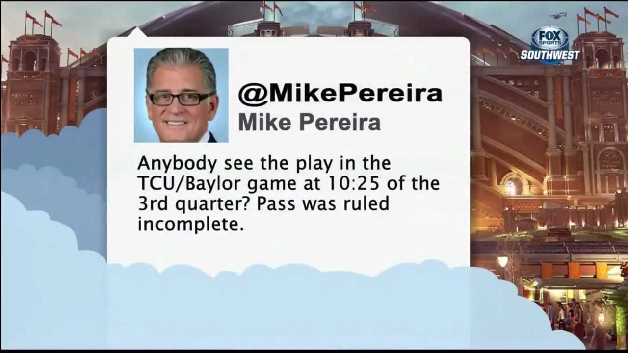 Kenny Cain Interception Taken Away by Big 12 Refs TCU Horned Frogs vs Baylor 2012