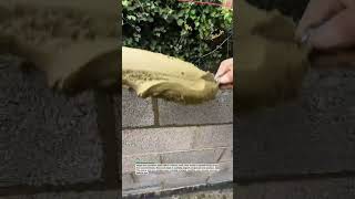 Perfect Bricklaying Skills & Smooth Mortar Work Satisfying Build #masonry #brickwork #shorts