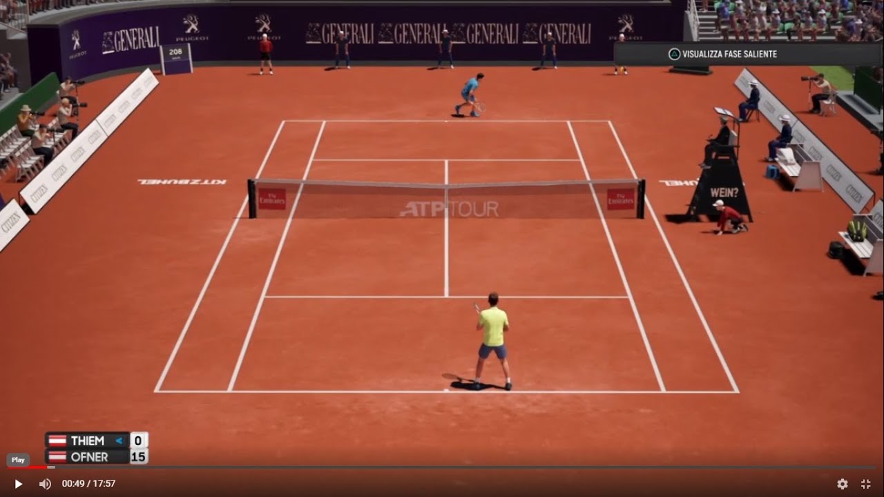 AO Tennis - Dominic Thiem vs Sebastian Ofner - Kitzbuhel 2019 - PS4