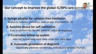 Interstitial cystitis/bladder pain syndrome - diagnosis, therapy