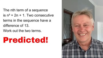 GCSE Maths Predicted 2023 Hard Question nth Term