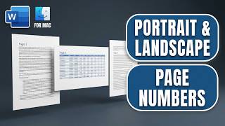 Fix Landscape Pages & Page Numbers in Word