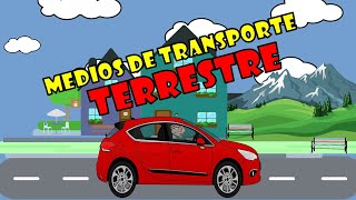 Medios de TRANSPORTE TERRESTRE🚗🚲🛵🏍️🚚🚌🐎 para niños