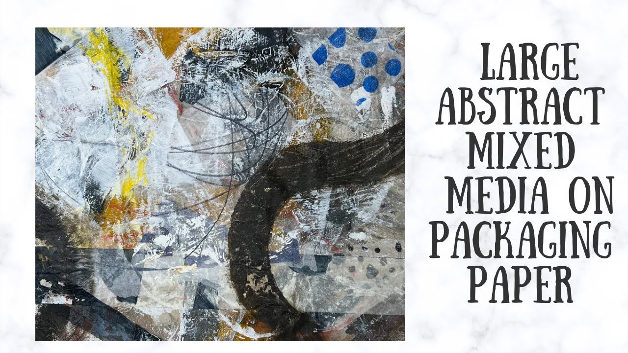 Arting around in my art journal large abstract mixed media collage