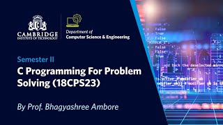 1D Array | MODULE 3 | CSE | II SEM | C Programming For Problem Solving | VTU Syllabus | CITech
