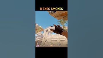 B EXEC Smokes from Single Position on Anubis #cs2 #smoke #anubis #shorts