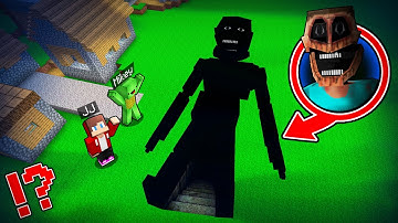 JJ and Mikey Found Scary MIMIC DEEPEST PIT in Minecraft?!