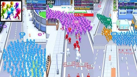 CROWD CITY - Walkthrough Gameplay Part 1 - INTRO (iOS Android)