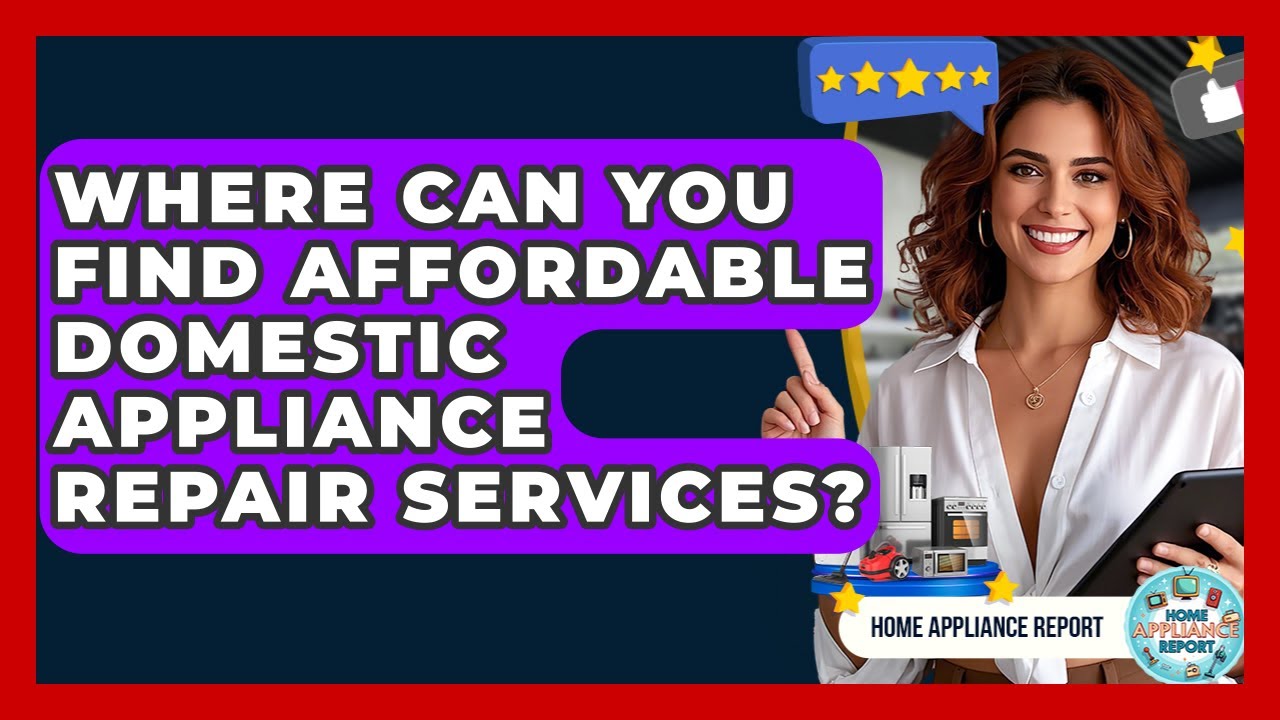 Where Can You Find Affordable Domestic Appliance Repair Services? | Home Appliance Report