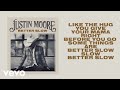 Justin Moore Better Slow Lyric Video 