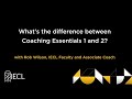 Iecl organisational coaching certification 1 vs 2