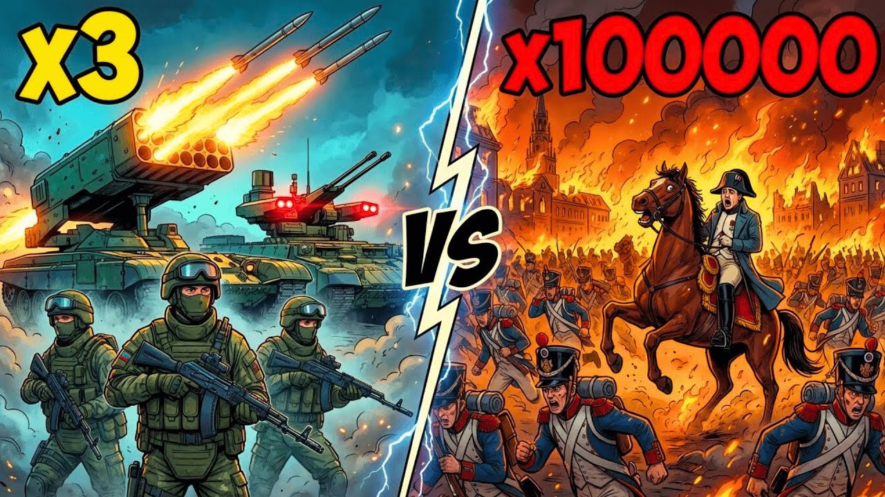 ЧТО ЕСЛИ современное ТЯЖЕЛОЕ ВООРУЖЕНИЕ РФ окажется в центре Москвы 1812 года? Битва за Москву 1812!