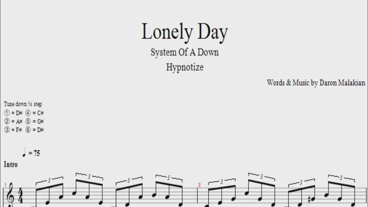 Lonely Day Соло. Lonely Day System of a down Post. Lonely Day Drum Notes. Lonely Day Post. Lonely day system текст