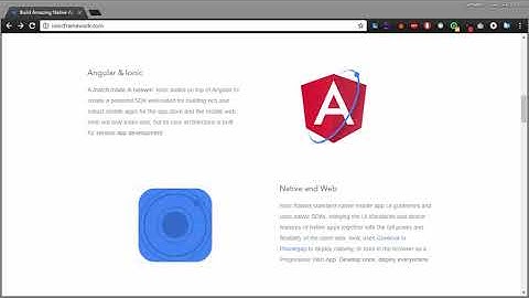 Getting Started with Ionic v2/v3 and Parse Server : Introduction to Ionic Framework 2
