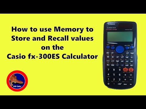 How to use the Memory to Store and Recall values on the Casio fx-300 ES Plus Calculator