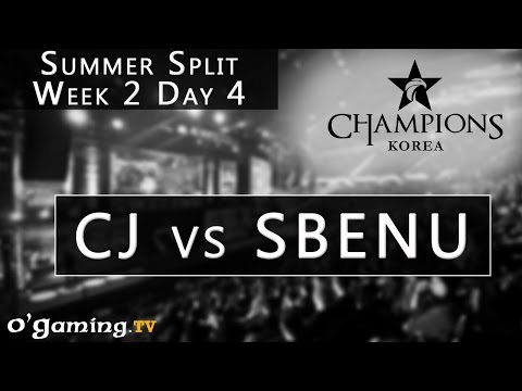 CJ Entus vs Sbenu Sonicboom - LCK Summer Split - Week 2 - Day 4 - CJ vs SBENU