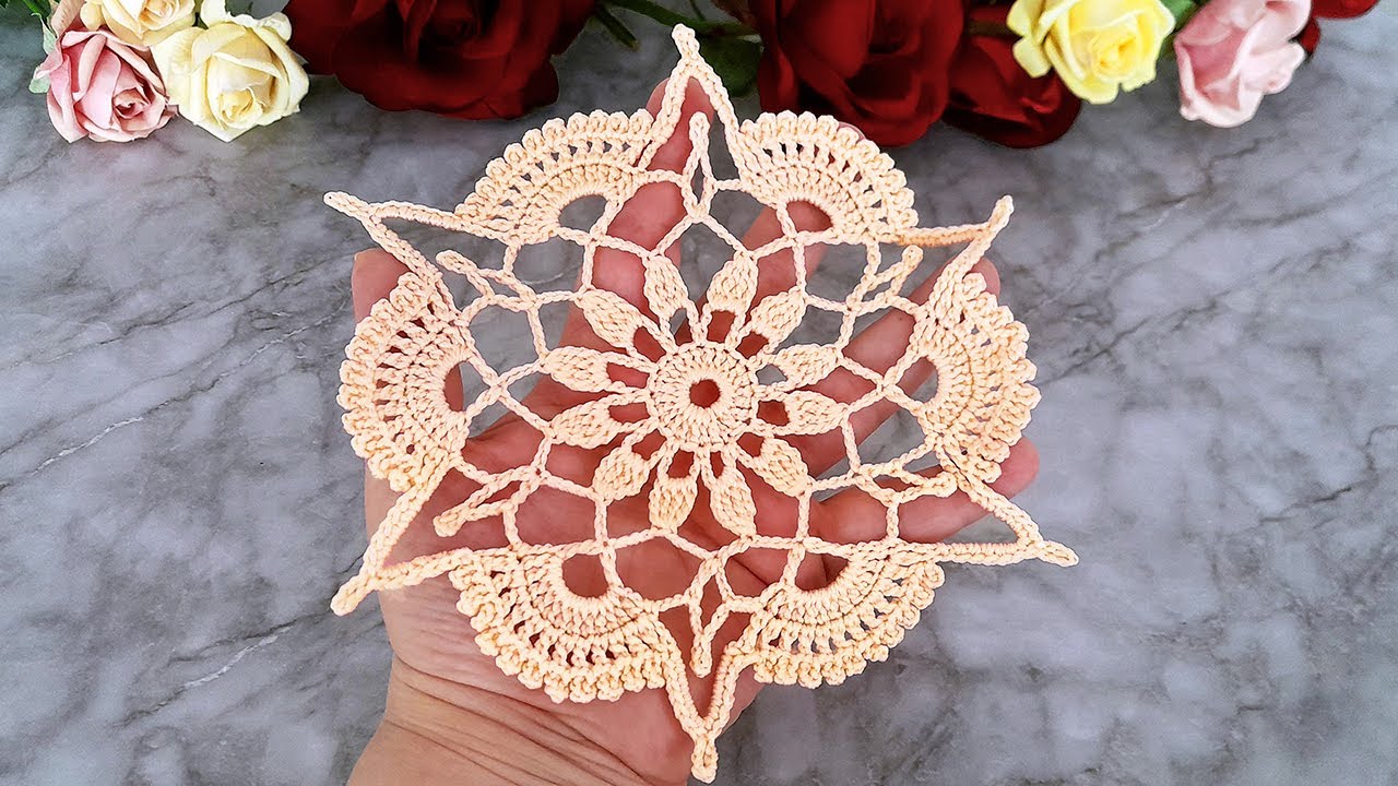 Doily Easy Beautiful Crochet Tablecloth With Lace Crochet Stitch doily-easy-beautiful-crochet-tablecloth-with-lace-crochet-stitch