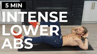 5 MIN INTENSE LOWER ABS WORKOUT | ABS WORKOUT FOR FLAT STOMACH | 6 WEEK SHRED - BONUS VIDEO