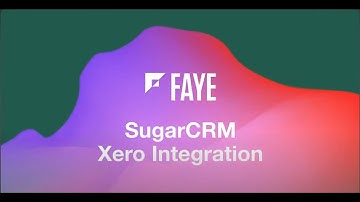 Sugar CRM Xero Integration Demo Video