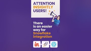 Insightly Integration to Snowflake ETL #shorts #mobile