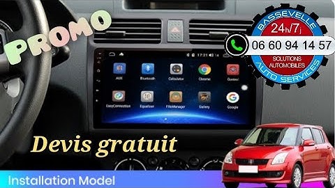 mettre un autoradio android grand écran sur Suzuki Swift