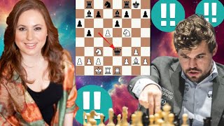 Irrational chess game | Judit Polgar vs Magnus Carlsen 2