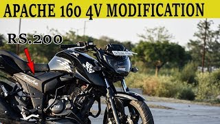 Tvs Apache Rtr 160 4v Black Colour Modified Preuzmi