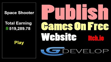 GDevelop - How To Build And Publish Game On Website (Itch.io) |  Game Development Course