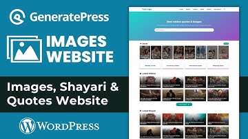 How to Create a Image Website on WordPress | Image Website Kaise Banaye