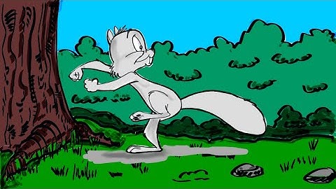 How to animate a Squirrel jumping in Photoshop