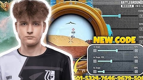 SHIFUWOE PUBG SENSITIVITY CODE/ SHIFUWOE CONTROL CODE/ CONTROL ZONE 