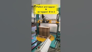 PET Pallet strapping and wrapping machine ,Pallet wrapper and strapper 2 in 1 machine