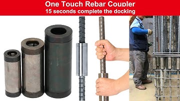 One Touch Rebar Coupler For Concrete Construction  Rebar Splicing Coupler
