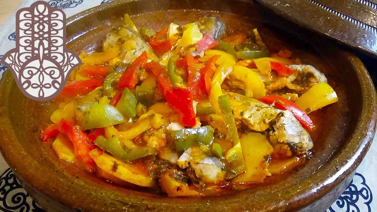 Tajine De Merlan Aux Pommes De Terre Et Poivrons Youtube