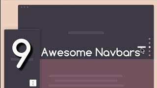 Navbars : 9 Awesome Navbars You must try! | Html Css Javascript Effects & Animations screenshot 5