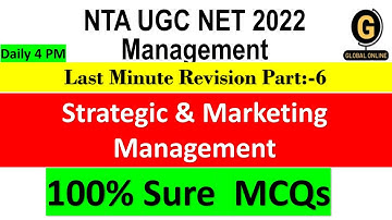 NTA UGC NET 2022 Management Unit 6 100% Sure MCQs