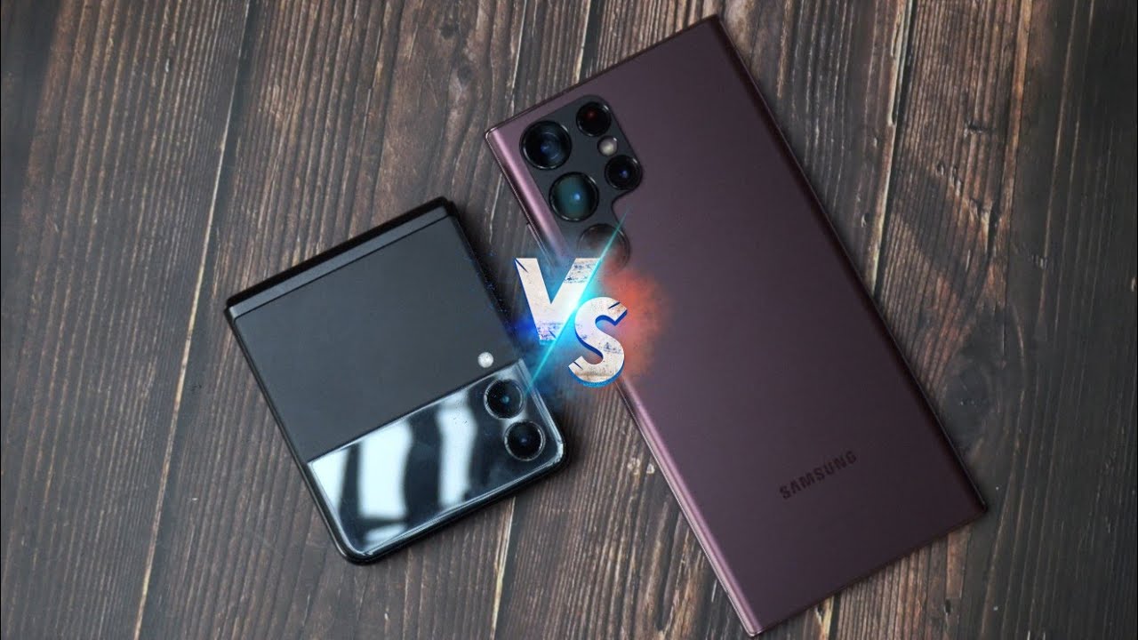 Galaxy S22 Ultra vs Galaxy Z Flip 3: The Future's Folding - YouTube