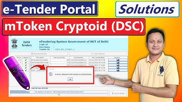 e Procurement | A Device Attached To The System is Not Functioning | mToken Cryptoid DSC Solutions