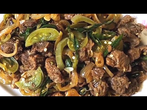 Resep Daging Sapi Tomat Hijau