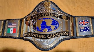 OVERVIEW SHOT:- WWE CHAMPIONSHIP 1986 REPLICA TITLE