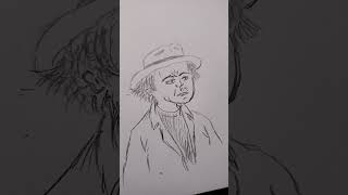 Funky in a Fedora #drawing