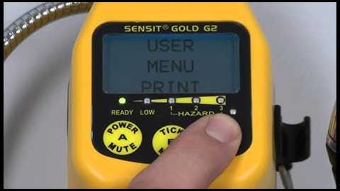 SENSIT GOLD G2 Calibration