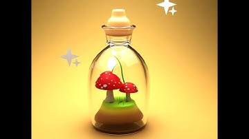 Small Mushroom World #blender #3danimation