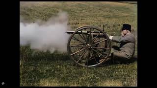 Hiram Maxim Demonstrating His Invention