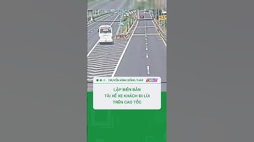 Lập biên bản tài xế xe khách đi lùi trên cao tốc TP.HCM - Long Thành - Dầu Giây #shorts