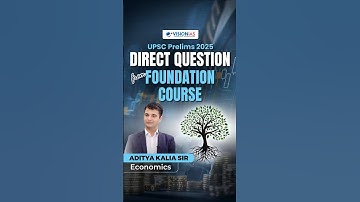 🎯 UPSC Prelims 2025 | Questions Directly Covered in VisionIAS GS Foundation Course!